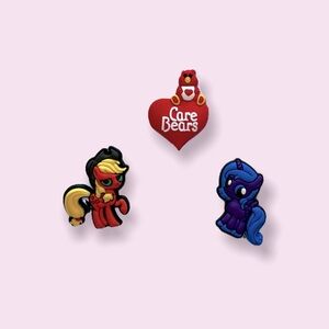 My Little Pony Care Bears Croc Charm Bundle